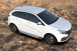 Комплект алюминиевых порогов Arbori Luxe Silver 1700 для LADA Xray 2015-нв ( AFZDAALLADXR04 )