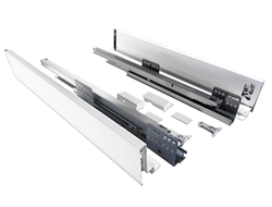 84х400 Белый Ящик с тонкими боковинами, плавного  задвижения Amalet-BOX  *