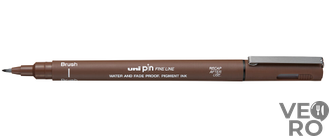 Линер-кисть Uni Pin Fine Line Brush сепия