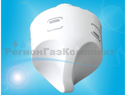 Ручка переключателя ТЭНов духовки "Лысьва" мод. ЭГ (МС-2, М2С), белая, длинная ножка