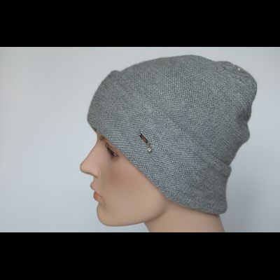 Серая шапка с отворотом Vizio Италия 7000 CRY
