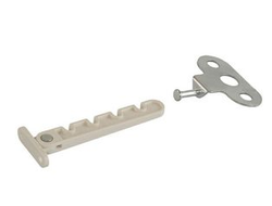 Ограничитель открывания Internika (овальный), белый пластиковый