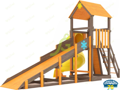 Всесезонная площадка IgraGrad С Tower с трубой SF