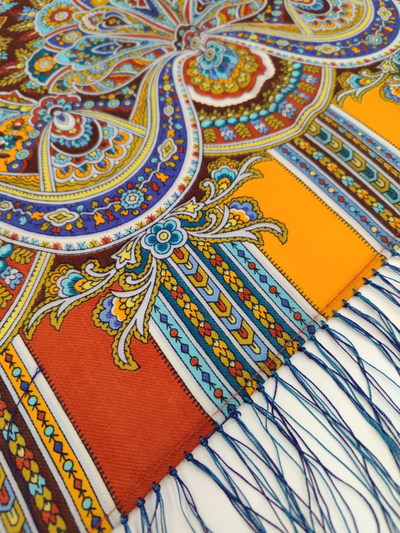 Павловопосадский платок Золотой петушок 1943-52