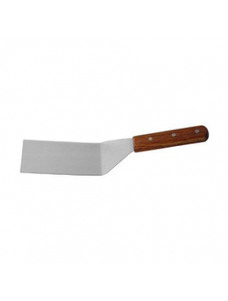 Лопатка 29 см изогнутая рабочая часть с деревянной ручкой 11*7 см, нержавеющая сталь