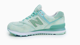 New Balance 574 Мятные с голубым женские (37-40) Арт. 222M-A