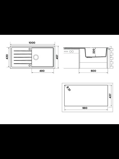 Мойка LONGRAN CLASSIC CLS914.457