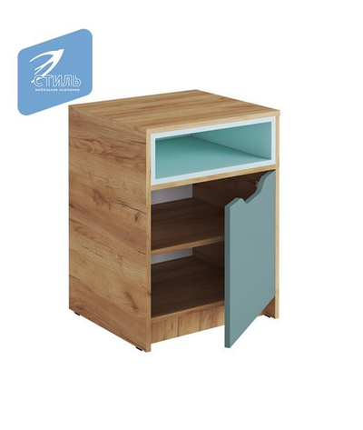 Тумба ТМ-001 РИЧ Мята/Сумеречный голубой (Стиль)