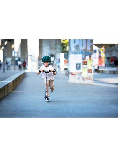 Самокат Micro Sprite жемчужно-синий LED