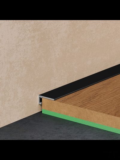 Щелевой плинтус PRO DESIGN MINI 7067  RAL 9005 черный