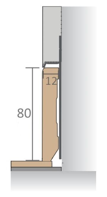 Плинтус скрытого монтажа PRO DESIGN черный RAL 9005