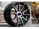Комплект дисков R15 7,0J ET+40 4*100/4*114,3 Shogun S10 Черный глянец с полированными лучами (S152)