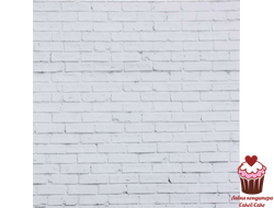 Фотофон Белый кирпич, картон