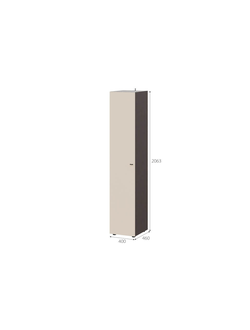 Гиза Шкаф 1 ств. Меланж/Венге