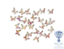 Фигурки для ногтей (бабочки прозрачные) в мягкой упаковке