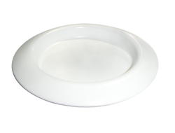 Подсвечник тарелка белая металлическая