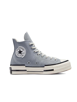 Кеды Converse Plus серые высокие на платформе A00741c