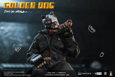 ПОМЯТА УПАКОВКА - Золотой Пёс - Коллекционная ФИГУРКА 1/12 scale GOLDEN DOG – Death Gas Station series (PES022) - Damtoys x Coal Dog