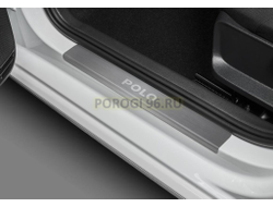 Накладки на пороги для Volkswagen Polo 2010-