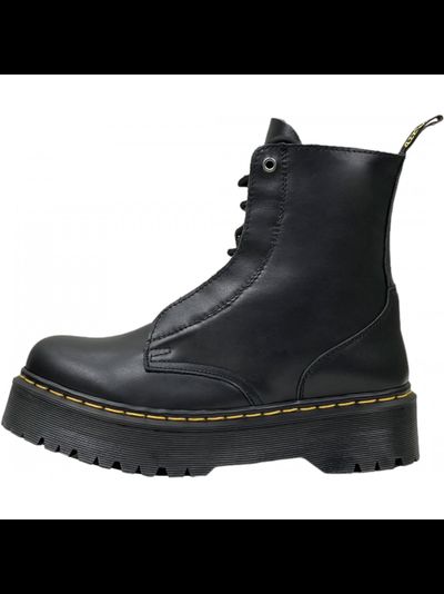 Dr Martens Sinclair Milled Smooth Leather Platform Black