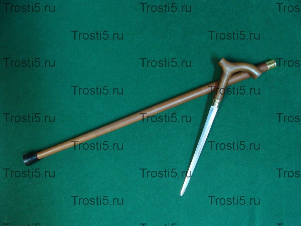 Опорная трость со стилетом из сапеле