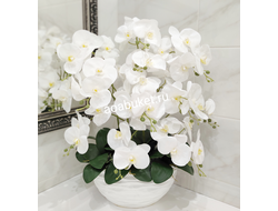 Купить/Композиция из искусственных цветов - Орхидея белая  № ОР024