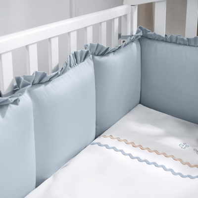 Комплект в кроватку Perina Toys Sateen Collection 6 предметов аквамарин