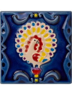 Чудо-птица цветная, малая (керамическая плитка)