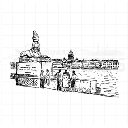 Штамп для скрапбукинга Сфинкс, виды Питера