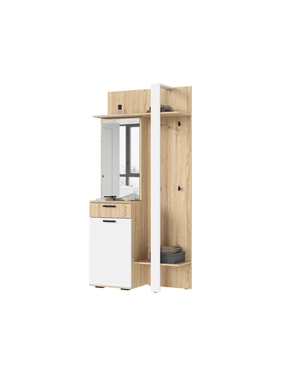 Санса ПР-01 Прихожая Дуб сонома/Белый