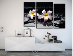 Модульная картина "Триптих лиллии"