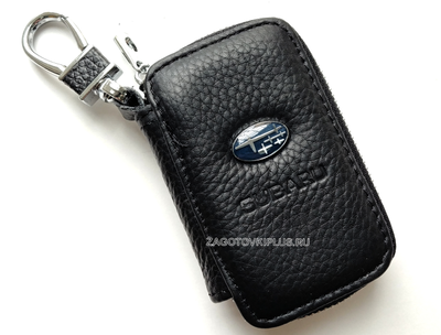 Ключница авто из натуральной кожи флотер с логотипом SUBARU