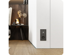 Микроплинтус Русский профиль 18мм 2,4м анод. Черный матовый