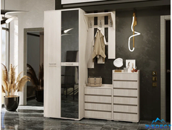 Прихожая "ГЛОРИЯ 1700" 1700*2160*500 ясень анкор белый