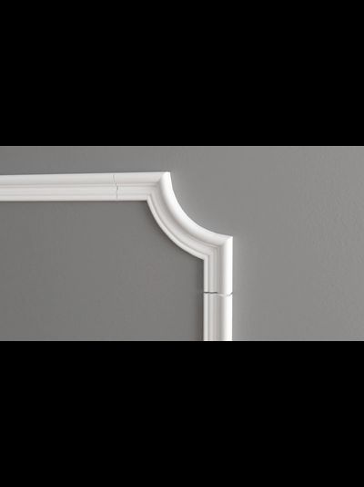 Угловой элемент DECOR-DIZAYN C1-DD608 к молдингу DD608, из дюрополимера, под покраску, 4шт