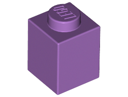 Brick 1 x 1, Medium Lavender (3005 / 4651903)