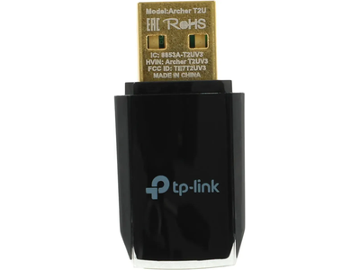 Сетевой адаптер TP-Link Archer T2U USB 2.0 Черный