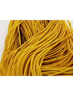 Резинка шляпная, 2,0 мм цвет темно желтый