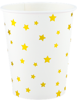 Стаканы "Золотые звезды" 6 шт, 250 мл