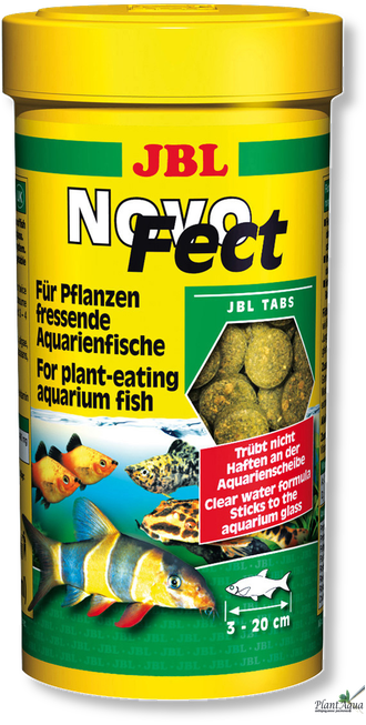 JBL NovoFect - Корм в форме таблеток для растительноядных рыб, 100 мл. (160 шт.)