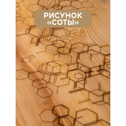 (ПУП0800) Полка настенная "Honi" на ремнях 500 мм. (разные цвета ремней)