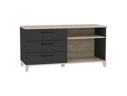 Гостиная AURELIO (АУРЕЛИО) - AURELIO 5 Тумба МЦН Антрацит-Блеквуд Сатиновый