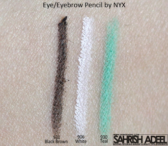 Карандаш для глаз и бровей NYX Slim Eye Pencil 06 White (белый)