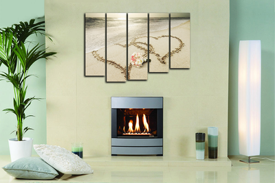 Модульная картина "Любовь на берегу"