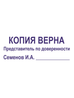 Штамп автоматический 18*47 мм