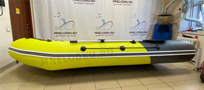 Моторная лодка Таймень NX 3800 НДНД PRO MAX желтый/графит сбоку