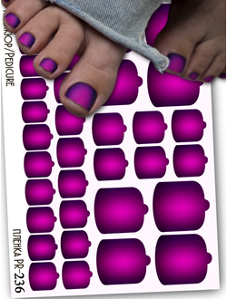 Пленки для педикюра 9,5*13,5 см PR-236