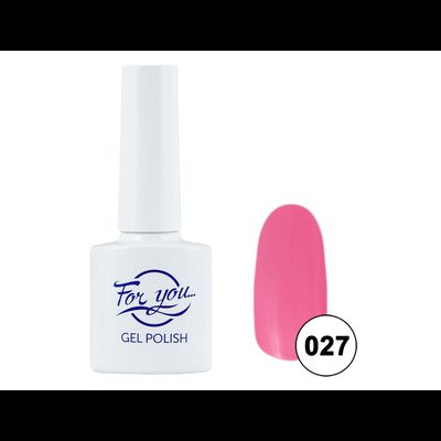 Гель-лак FOR YOU № 027 розовая гвоздика