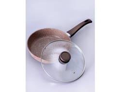 Сотейник литой алюминий, 28/26/24 см с крышкой