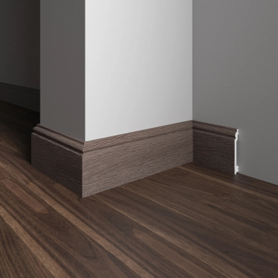 Напольный плинтус Decor-Dizayn 701-81SH, влагостойкий, ударопрочный, 2,4 метра